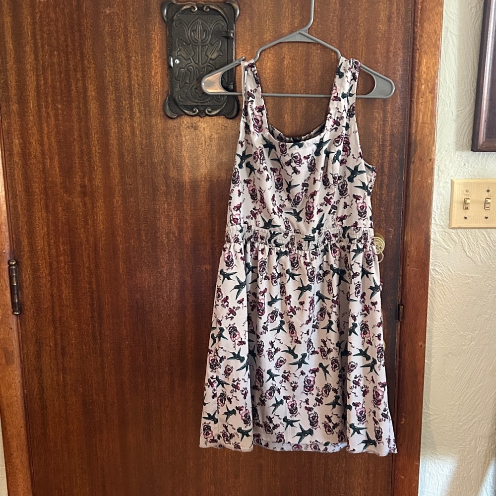 Kensie Hummingbird and Floral Print Dress